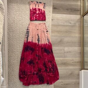 tie dye two piece set
